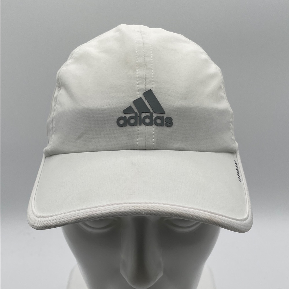 adidas Aeroready White Grey Baseball Hat Adidas Logo Golf Cap Adult